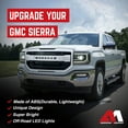 thumbnail image 3 of AMERICAN MODIFIED Calandre Armure pour GMC Sierra 1500 2016 à 2018, Chrome Argent, 3 of 12