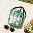thumbnail image 4 of Clear Bag for Stadium Events, Clear Concert Crossbody Bags For Women, Stadium Approved With Front Pocket, Waterproof PVC Clear Bag for Concerts Events,Green, 4 of 5