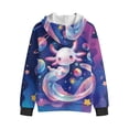 thumbnail image 5 of Uorisanigo Kids Full Zip Hoodies Universe Axolotl Long Sleeve Hooded Hoodie for Boys & Girls Soft Lightweight Long Sleeve Jacket Fur Furry Fluffy Kids Athletic Sweatshirt, 5 of 8