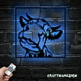 thumbnail image 3 of Craftnamesign Cow Farmhouse Metal Wall Art LED Light, Beef Livestock Sign Home Decor, 3 of 5