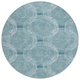 thumbnail image 2 of Addison Rugs Chantille Indoor/Outdoor Transitional Geometric Teal Machine Washable Round Rug, 8' x 8', 2 of 8