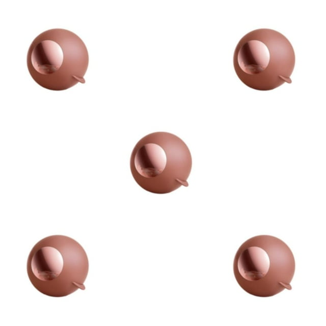 maskred Washable Pet Hair Removal Tool For Easy And Effective Cleaning Multi-purpose Sticky Lint Roller Ball red gold 5Set