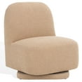 thumbnail image 3 of Safavieh Bianka Wood and Steel Accent Chair in Oatmeal, 3 of 9