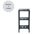 thumbnail image 2 of Mueble Anaquel Estante 3 Niveles Negro, Mdf ELLEGANCE HOUSEWARE SS34291, 2 of 4