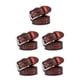 thumbnail image 2 of Qarigey Café Cinturón Y Resistente Al Desgaste Para Hombres Impresión De Moda PU Sin Rebabas Cinturones Para Hombres Rojo-Marrón 105cm Type2 NO2, 2 of 6
