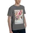 thumbnail image 2 of Bingfone Bird And Floral Men'S Loose Fit Short-Sleeve Pocket T-Shirt, 2 of 7