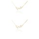 thumbnail image 1 of Collar del zodiaco Jumpingount Escorpio Oro Rhinestone DIY Chic delicado con colgante de tarjeta de exhibición, 1 of 6