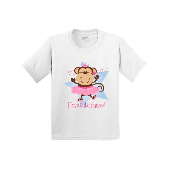 Inktastic Monkey Love Tutu Dance Youth T-Shirt