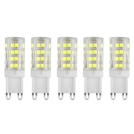 EEEKit G9 LED Bulb Dimmable,Cool White/Warm White(6500K/3200K),64 pcs 2835 SMD ,360 Degree Beam Degree,5W Equivalent Bulb Replacement, 500LM Light, AC 120V (Best G9 Led Bulbs Review)