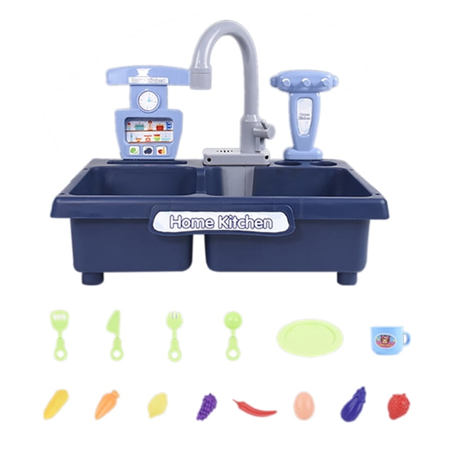 Sink Toy Set Electric - Interactive Kitchen Sink Playset Role Play Pretend Toy