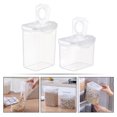 thumbnail image 4 of 2pcs Plastic Storage Jars with Airtight Lid Clear Plastic Jars Grains Dried Fruits Jars, 4 of 8