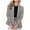 Gray, variant on XFLWAM Women's Casual Blazer Jackets Suit Long Sleeve Open Front With Button Pockets For Business Office Black S
