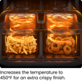 thumbnail image 3 of Chefman 5.5L Dual Basket Digital Air Fryer -  Two Independent 2.75L Nonstick Baskets – Black, 3 of 6