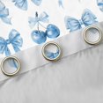 thumbnail image 4 of jejeloiu Kawaii Bow Tie Black Out Curtains,Blue Cherry Print Curtains Pack of 2 (42x63 Each) For Girls Teens, 4 of 6