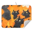 thumbnail image 3 of Cool Cat Pattern Drying Dish Mat Quick Drying Absorbent Soft Durable for Kitchen 18" x 24", 3 of 10