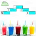 thumbnail image 2 of [2400 Count] Individually Wrapped Jumbo Drinking Straws For Bubble Tea, Smoothies Extra Wide, Milkshakes, Slushies, Party Straws - Assorted Colors, Disposable Straws, Long Straws (8 inch x 0.5 inch), 2 of 7