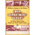 thumbnail image 2 of Anonymous 14x18 Black Ornate Wood Framed Double Matted Museum Art Print Titled - War Department Report an Official Motion Picture Packed with Actual Combat Scenes-Exclusive Showing for, 2 of 5