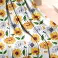 thumbnail image 2 of White Sunflower Blanket,Comfortable Soft Flannel Throw Blanket,All Season,Warm Lightweight Blankets for Sofa Bed Couch Living Room Chair,50"x60"(130x150cm), 2 of 4