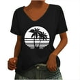 thumbnail image 1 of Birdeem T-Shirt Sans Manches à Col en V pour Femmes, Mode Décontractée, Imprimé, Chandail, 1 of 9