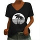 thumbnail image 1 of Camiseta sin mangas con cuello en V y estampado informal elegante para mujer OAVQHLG3B Store  lin121212, 1 of 5