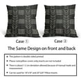 thumbnail image 6 of Black Decorative Pillow Covers 20x20 Inch Set of 2, Boho Cream Dots Herringbone Striped Pattern Bohemian Print Throw Pillow Cases Outdoor Cushion Covers Modern Farmhouse Sofa Couch Bed Decor, 6 of 6