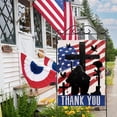 thumbnail image 5 of Memorial Day 4th of July Patriotic Large Decorative House Flag, Thank You Veterans Day America Military Cross Yard Garden Outside Decor, American USA Outdoor Home Decoration Double Sided 28x40, 5 of 6