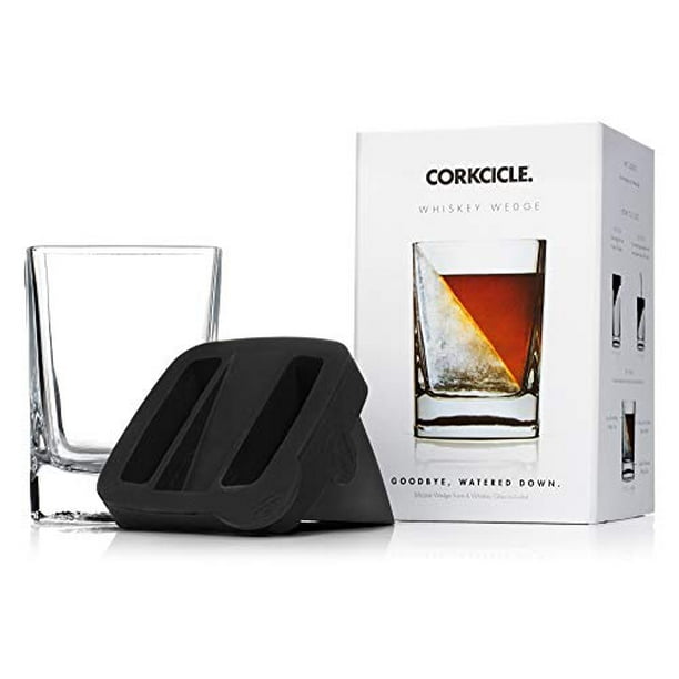 Corkcicle Whiskey Wedge (1 Double Verre Old Fashioned + 1 Glace en Silicone)