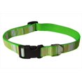 thumbnail image 1 of STRIPE-GREEN-MULTI3-C Multi Stripe Dog Collar, Green - Medium, 1 of 1