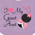 thumbnail image 4 of Inktastic I Love My Great Aunt Girls Baby Bib, 4 of 4
