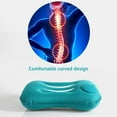thumbnail image 5 of Compression Inflatable Camping Pillow | Ergonomic U-Shaped Design for Sleeping & Lumbar Support | Portable Ultralight Air Pillow | Press-to-Inflate | Green | 12.6x19.3in | Travel Outdoor Office, 5 of 8