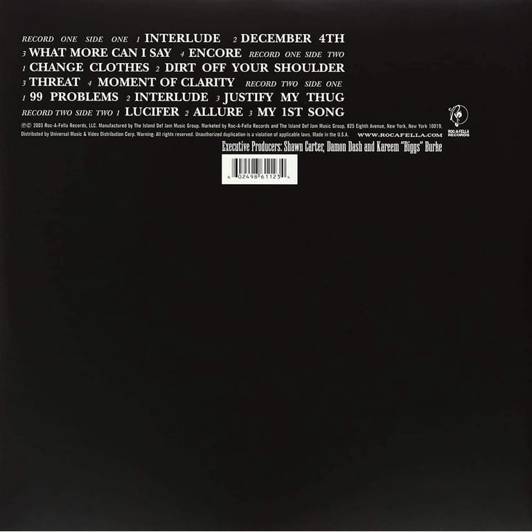 Jay-Z - The Black Album - Music & Performance - Vinyl