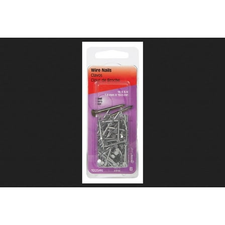 Hillman Common Nail 3/4 " Bright Steel 16 Ga Card 2 Oz