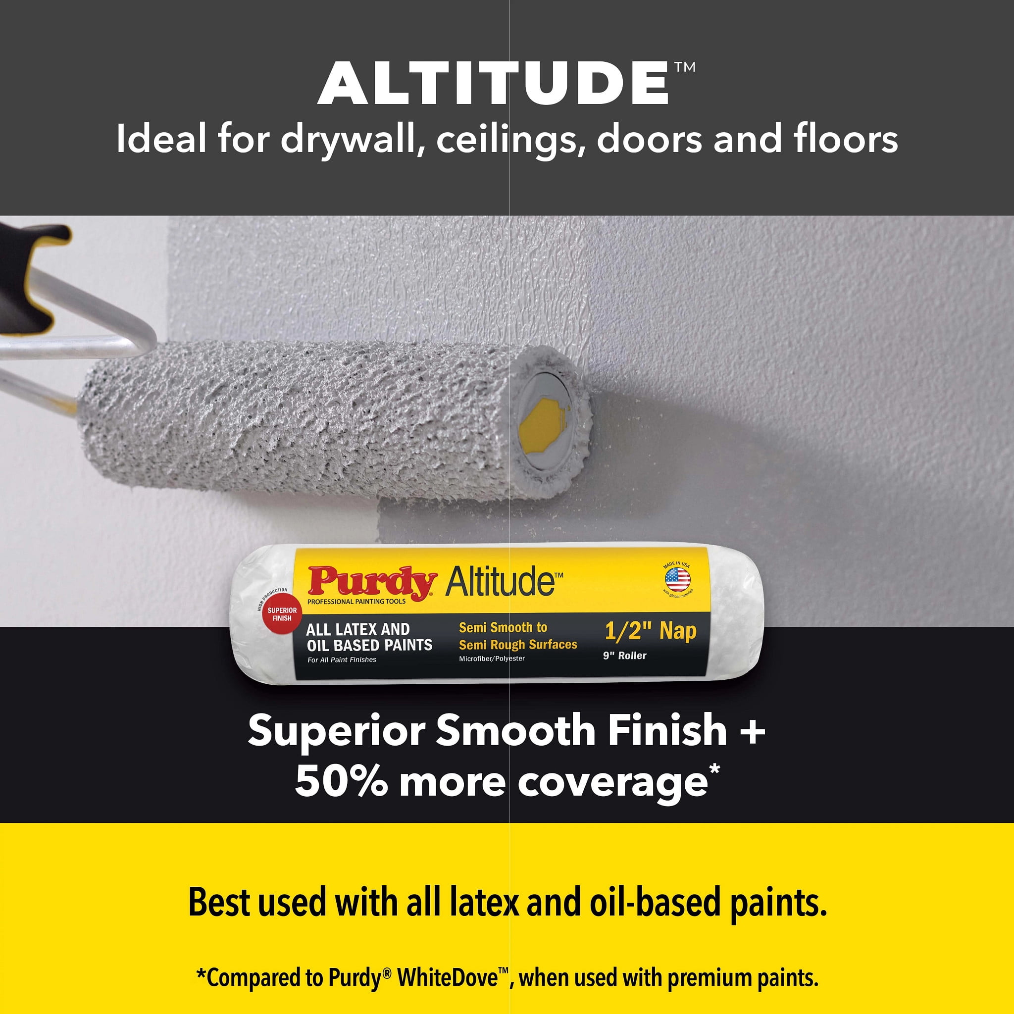 Purdy Altitude Roller Cover, 18 in. x 1/2 in., 1 each