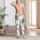 thumbnail image 2 of Balery Vintage Palm Trees Pantalones de pijama para hombre, pijama ultraligero, pantalón de descanso-Small, 2 of 6