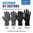 thumbnail image 5 of Dr. Frederick's Original Arthritis Compression Gloves, Fingerless, Gray, Small, 5 of 9