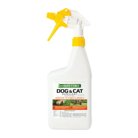 Liquid Fence Dog & Cat Repellent Ready-to-Use, 32-fl (Best Commercial Dog Repellent)