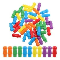 OGITUDE 60pcs Games Board Chess Wooden Chess Colorful Chess Game Chess Flight Chess Pieces