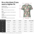 thumbnail image 4 of Naloa Rose Flowers Men's T-Shirt Sport T-shirt Men's Basic Tee Casual Men's Shirt, Round Neck, Short Sleeves - X-Large, 4 of 5