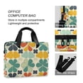 thumbnail image 4 of FORMRS 16" Laptop Bag Carrying Sleeve Case with Handle Travel Shoulder Briefcase, Beige Clover Pattern, 4 of 8