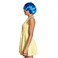 thumbnail image 4 of Adult Women’s Cartoon Character Cosplay Yellow Dress and Blue Wig Complete Halloween Costume Set, 4 of 7