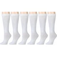 thumbnail image 2 of SOCKS'NBULK 6 Pair Of Womens Cotton Extra Heavy Slouch Sock, Boot Socks, 2 of 6
