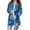 Blue, variant on Women's Fashion Christmas Print Jacket, Long Sleeve Casual Cardigan Coat for Everyday Wear and Comfortable Outfits,Green,M