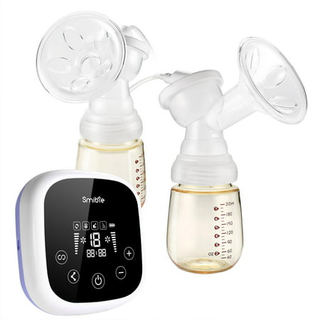 Double Electric Breast Pump Breastfeeding Milk Bottle LED Display Touch Screen (Best Electric Pump For Breastfeeding)