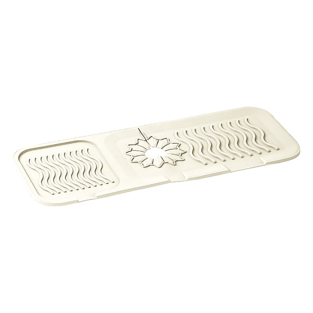 Popular! New Kitchen Sink Faucet Mat, Silicone Drainage Mat Sink Tray, Sink Protector Kitchen Bathroom Sink Faucet Mat Protector Clearance