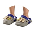 thumbnail image 3 of Girls' Sandals Lightweight Garden Clog Sandals Summer Outdoor Hole Punch Design Slippers for Kids Grey 10-10.5 Years, 3 of 7