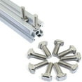 thumbnail image 4 of 50 Pcs M8 x 45mm Thread T Slot Drop-in Bolt T-Bolt Hammer Head Bolt T Screw Stud for 4545 Series Standard 8mm T-Slot Aluminum Extrusion Profile (4545 Series), 4 of 5