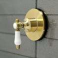 thumbnail image 3 of Kingston Brass KS3037BPL Bel-Air 3-Way Diverter Valve with Trim Kit, Brushed Brass, 3 of 4