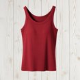 thumbnail image 6 of Built in Bra Tank Tops for Women Crewneck Camisole Tops Sleeveless Cami Shirts Ribbed Knit Fitted Basic Tees, 6 of 6
