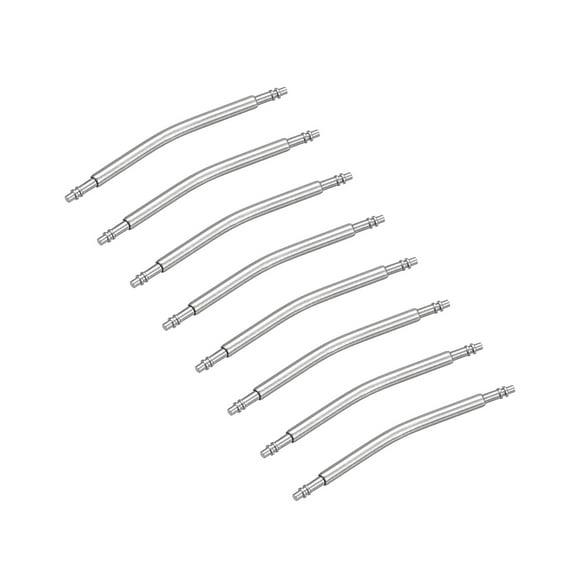 Uxcell 8pack Watch Band Link Pin, Spring Bar Pins 1.5mm Dia 22mm Length, Stainless Steel Double Flanged End Pins