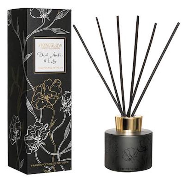 Dark Amber Lily Stoneglow Night Flower Reed Diffuser Walmart Com